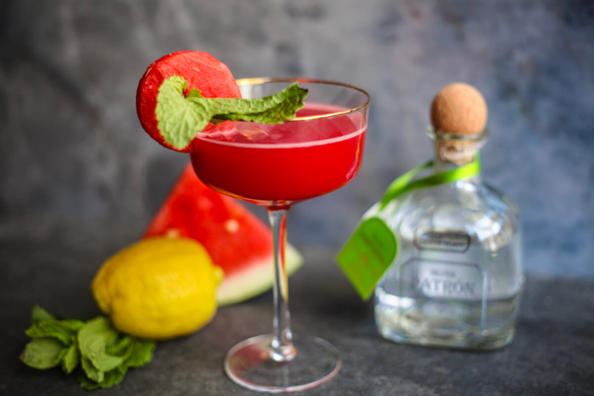 Watermelon Lemon Mint Margaritas